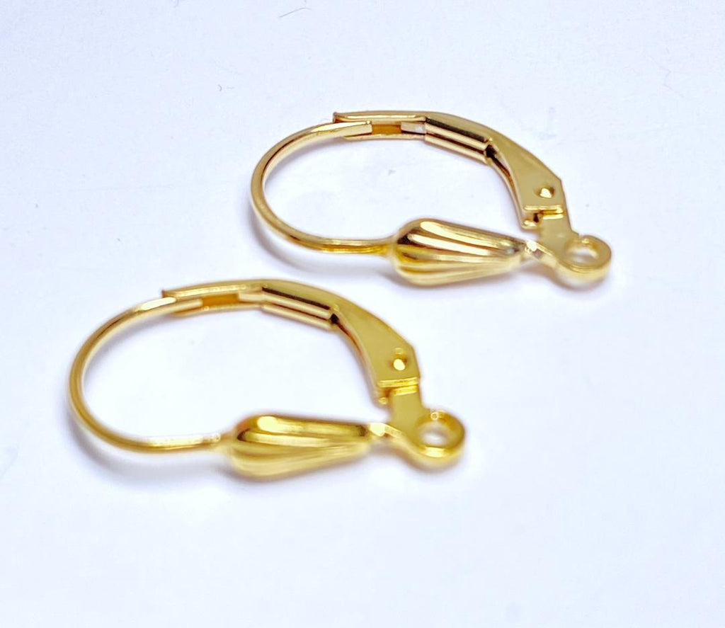 Tourmaline Gemstone Chandelier Hoop Earrings Gold Fill 2