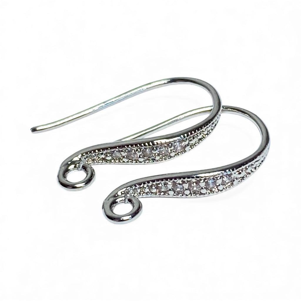 Crystal Quartz Hoop Chandelier Earrings Sterling Silver