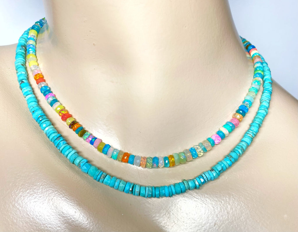 Multicolor Ethiopian Opal Necklace