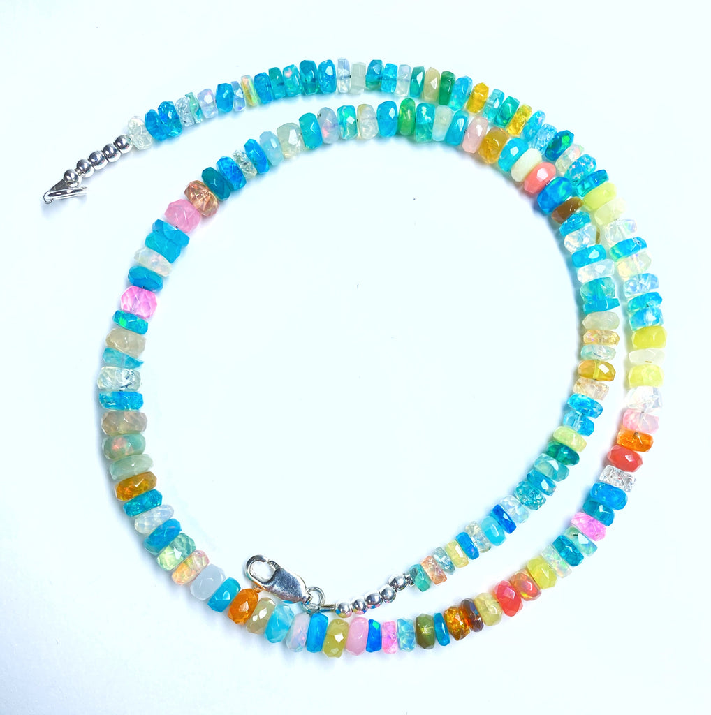 Multicolor Ethiopian Opal Necklace