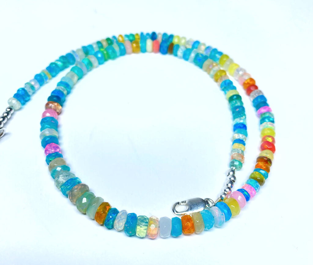 Multicolor Ethiopian Opal Necklace