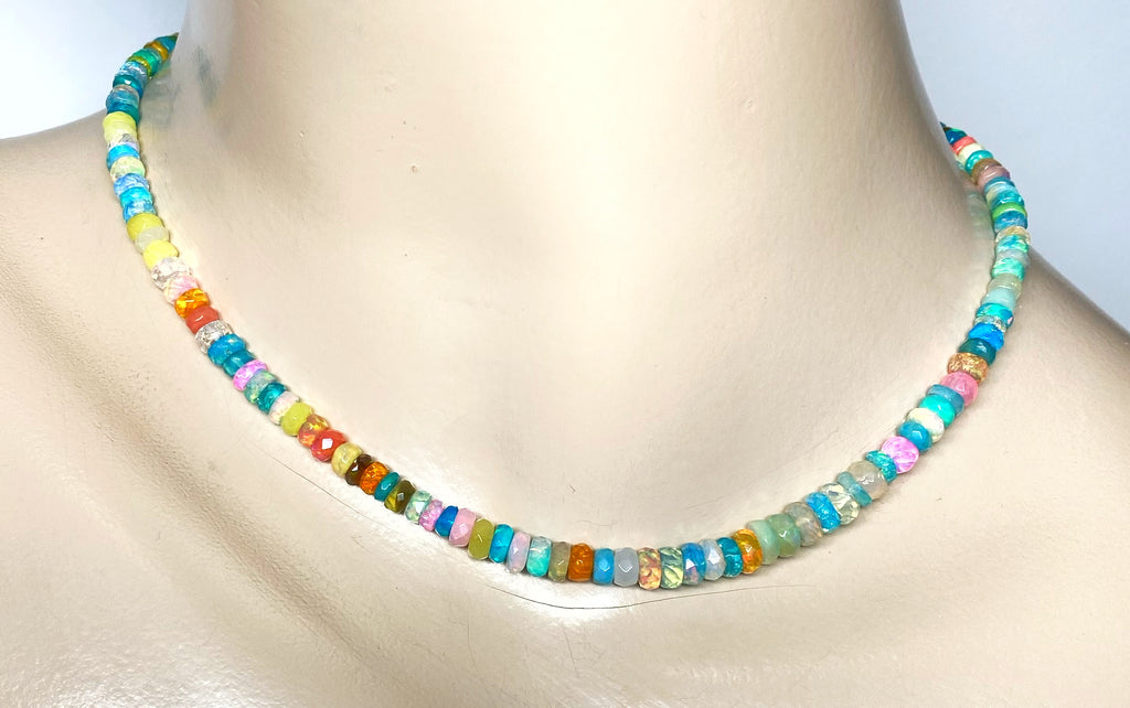 Multicolor Ethiopian Opal Necklace