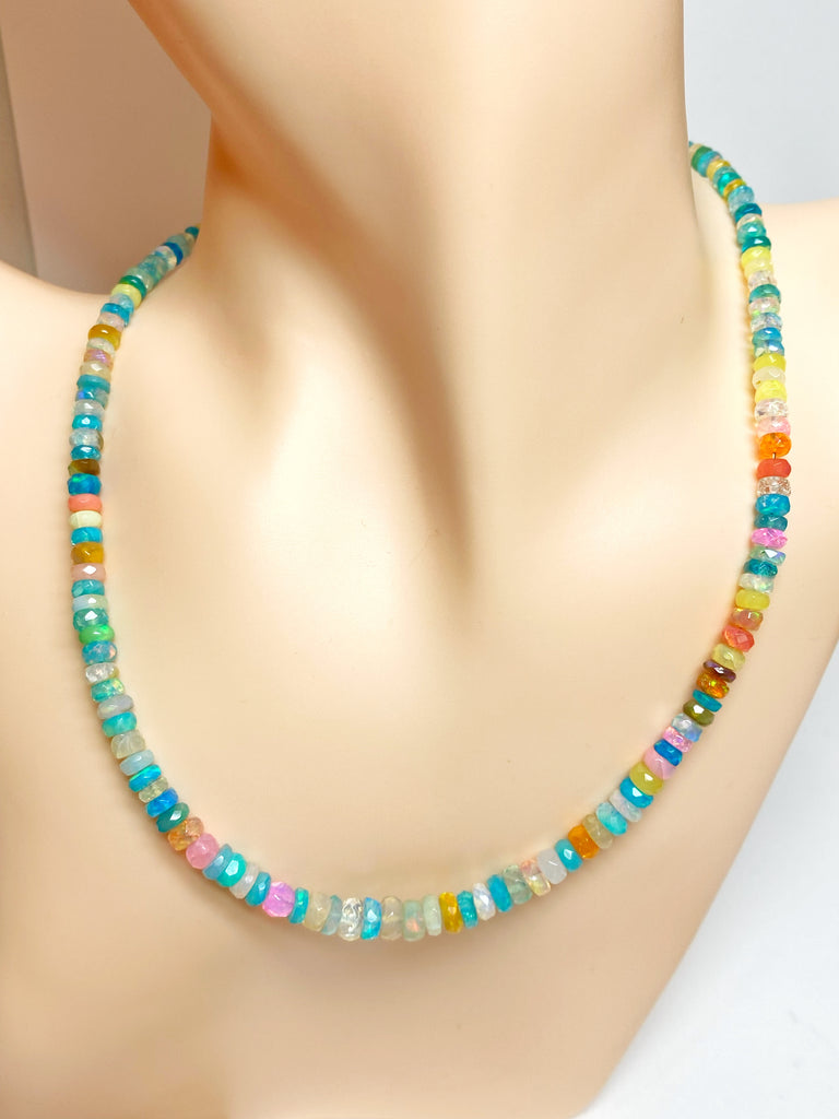 Multicolor Ethiopian Opal Necklace