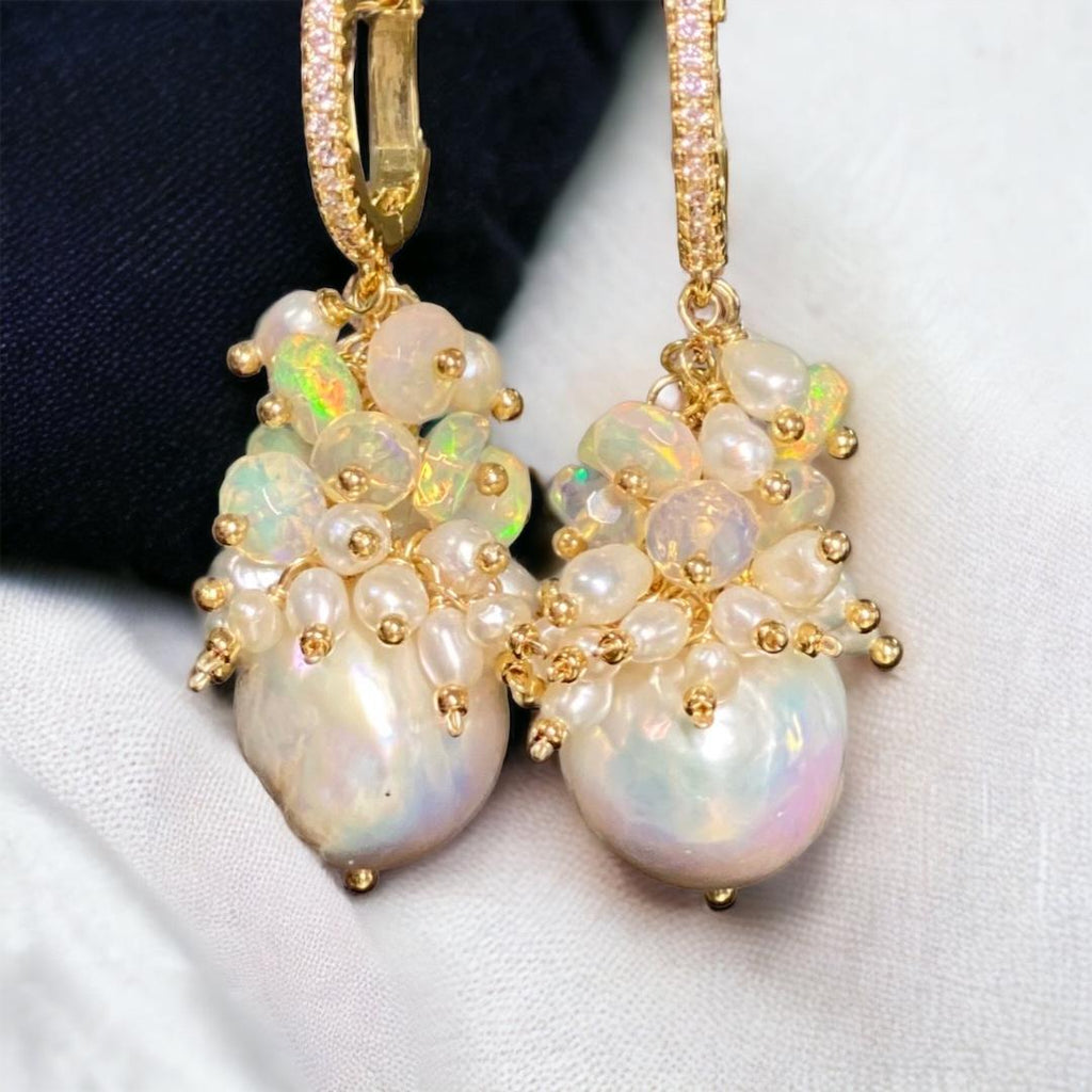 Luxury Pearl Earrings, handmade one of a kind