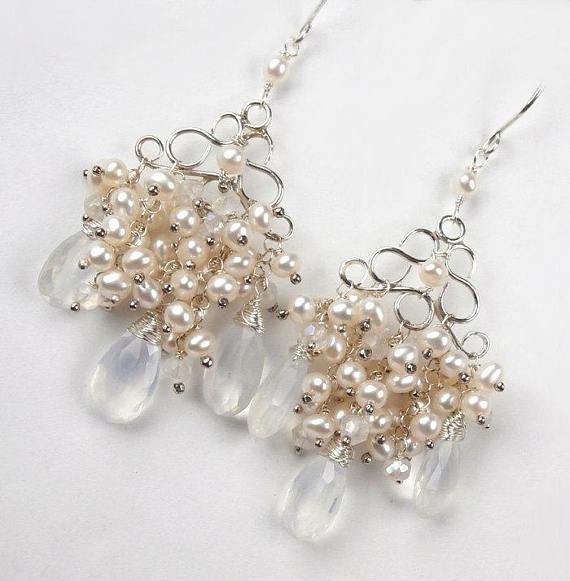 Pearl Chandelier Earrings - doolittlejewelry