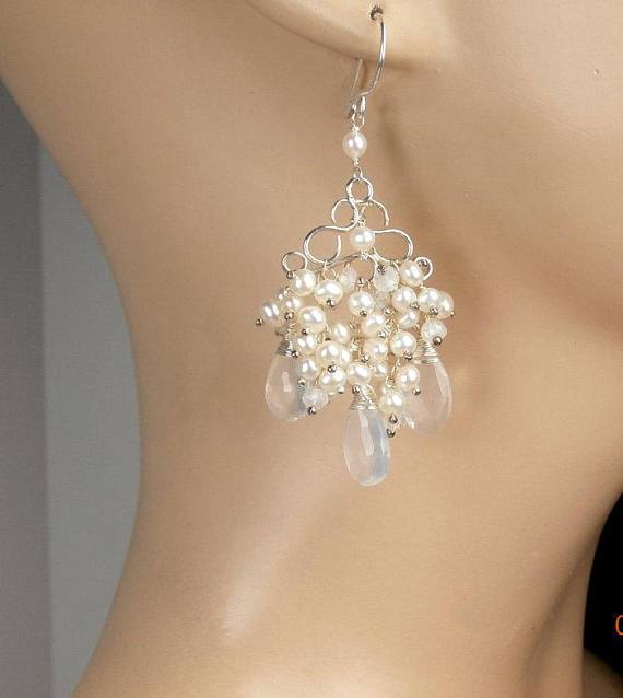 Pearl Chandelier Earrings - doolittlejewelry