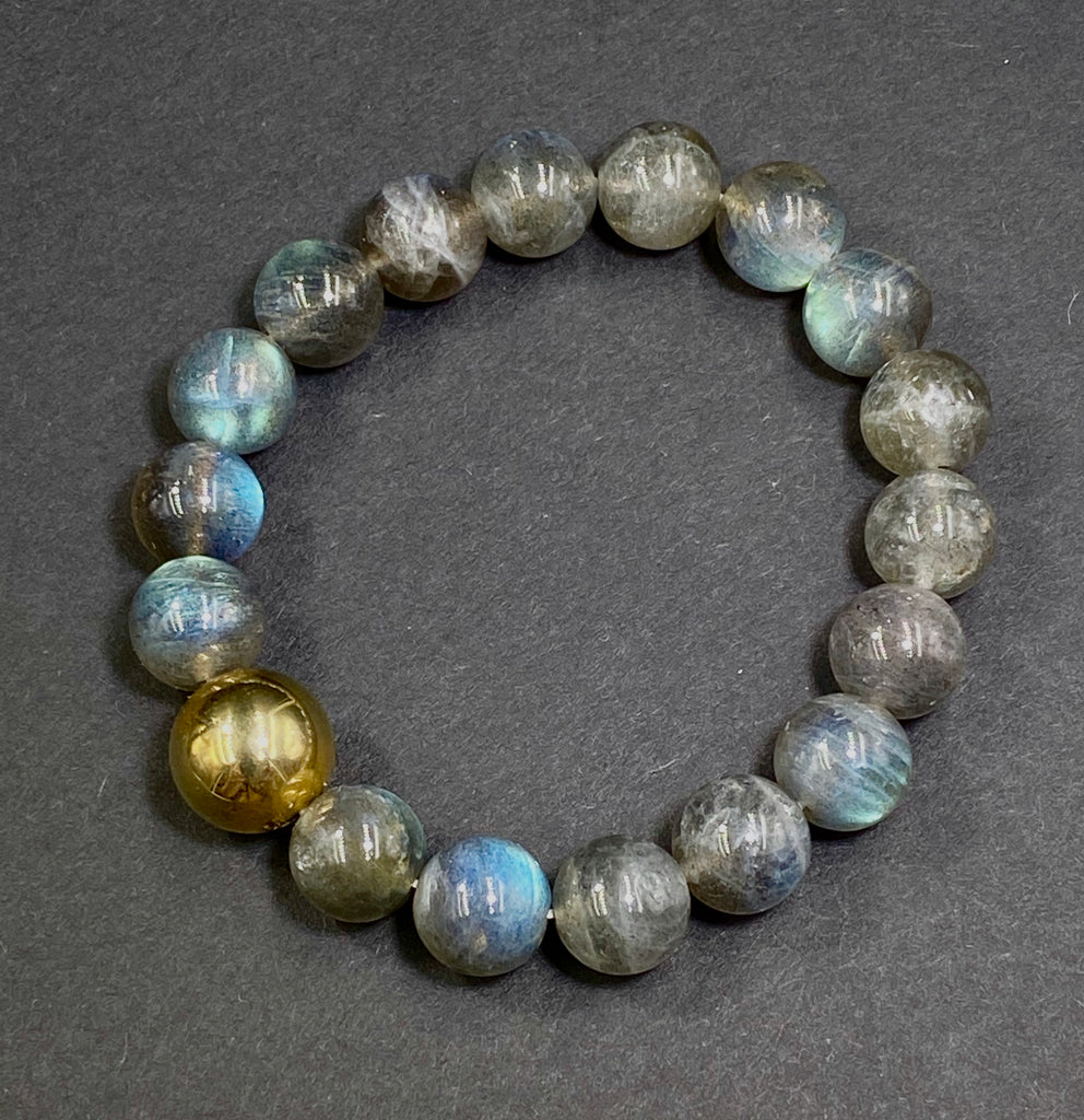 Labradorite Stretch Stacking Bracelet