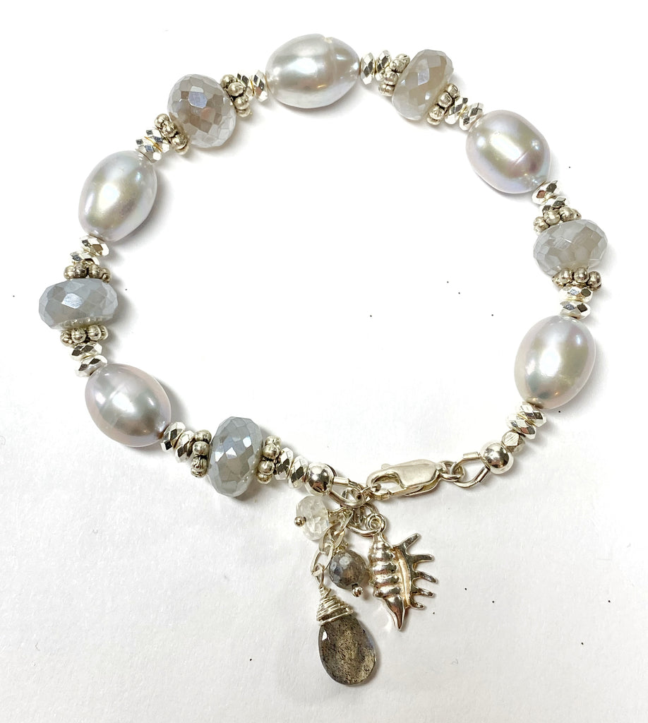 pearl moonstone bracelet